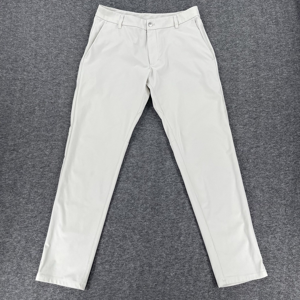 Lululemon Pants Men's 32x31 White Commission ABC Classic Fit 5 Pocket Stretch